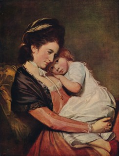 'Mrs Johnstone and her Son (?)', 1775-1780, (c1915). Artist: George Romney.