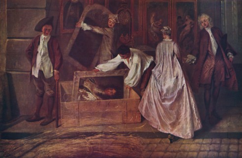 'L'Enseigne de Gersaint (fragment)', 1720-1721, (1937). Artist: Jean-Antoine Watteau.