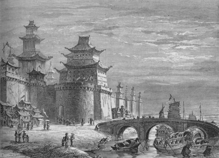 'Western Gate, Pekin', c1880. Artist: Unknown.