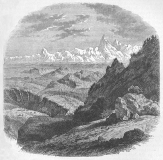 'View of the Himalayan Range', c1880. Artist: Unknown.