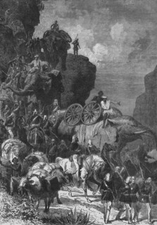 'English Army on the March in Abyssinia', c1880. Artist: Unknown.