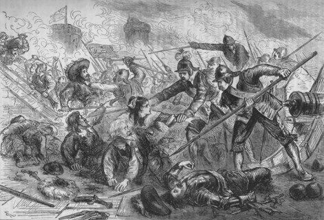 'The Siege of Basing House', c1880. Creator: Unknown.
