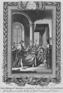 'King Henry the Second serving the first Dish to the Table of his Son', c1787. Artist: Unknown.