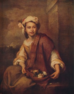 'A Spanish Flower Girl', 1665-1670, (c1915). Artist: Bartolomé Esteban Murillo.