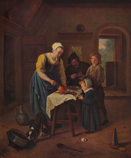 'Grace Before Meat', c1665, (c1915). Artist: Jan Steen.