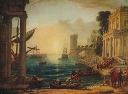 'The Embarkation of the Queen of Sheba', 1648, (c1915). Artist: Claude Lorrain.