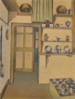 'The Butler's Pantry', 1946. Artist: Unknown.