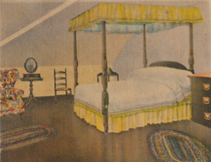 'Mrs. Washington's Bedroom', 1946. Artist: Unknown.
