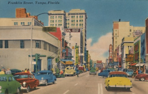 'Franklin Street, Tampa, Florida', c1940s. Artist: Unknown.