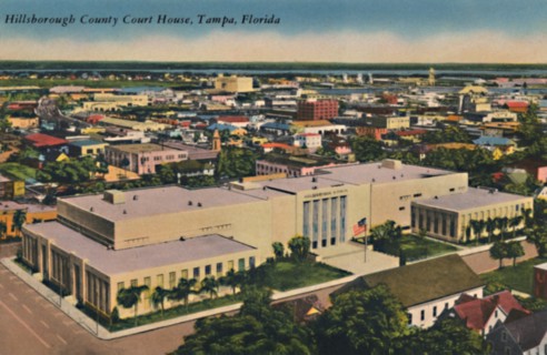 'Hillsborough County Court House, Tampa, Florida', c1940s. Artist: Unknown.