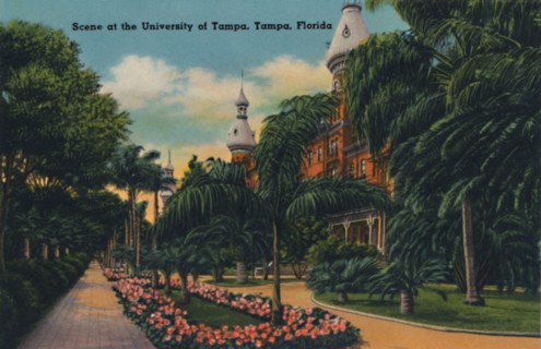 'Scene at the University of Tampa, Tampa, Florida', c1940s. Artist: Unknown.