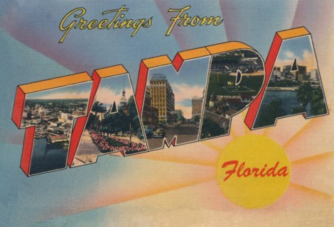 'Greetings from Tampa, Florida', c1940s. Artist: Unknown.