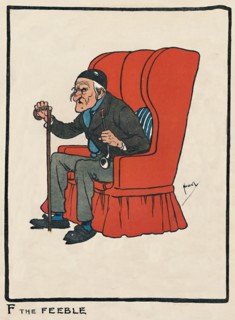 'F the Feeble', 1903. Artist: John Hassall.