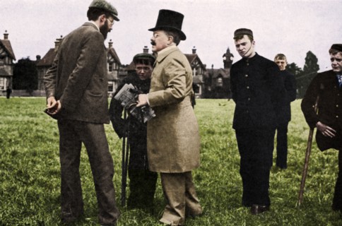 Dr Barnardo at one of his homes, 1905 (1951). Artist: Unknown.