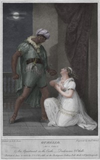 'Othello. Act 4. Scene 2. An Apartment in the Castle. Desdemona & Othello', 1801.  Artist: Andrew Michel.