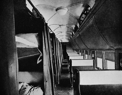 'Interior of Standard Sleeper, Canadian Pacific Railway', 1926. Artist: Unknown.
