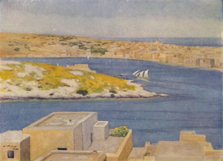 'Valetta Harbour', 1924. Artist: Unknown.