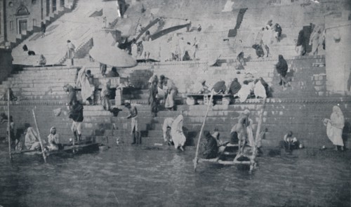 'Bathing at Benares', 1924. Artist: Unknown.