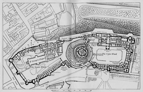 'Plan of the Castle', 1895. Artist: Unknown.