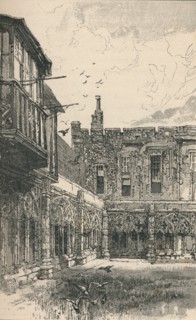 'The Outer Cloisters and Anne Boleyn's Window', 1895. Artist: Unknown.