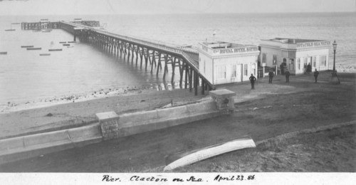 'Pier Clacton on Sea, April 23 1886'. Artist: Unknown.
