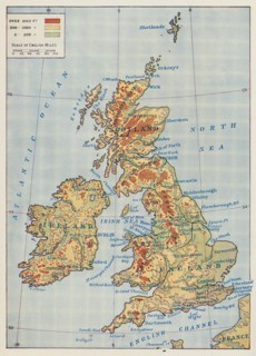 'Map of the British Isles', 1910. Artist: Unknown.