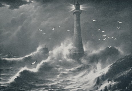 'Eddystone Lighthouse', 1910. Artist: Valentine & Sons Ltd.