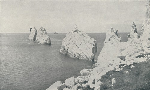 'The Needles', 1910. Artist: Photochrom Co Ltd of London.