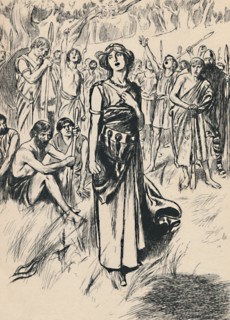 'Queen Boadicea and her Soldiers', c1907. Artist: Unknown.
