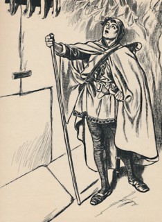 'Blondel Sings Beneath Richard's Window', c1907. Creator: Unknown.