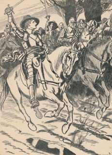 'Cromwell Leads His Ironsides To Battle', c1907. Artist: Unknown.