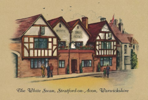 'The White Swan, Stratford-on-Avon, Warwickshire', 1939. Artist: Unknown.