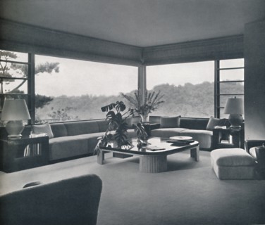 'Living-room in Miss Patricia Detring's house in Bel Air, California', c1945. Artist: Unknown.