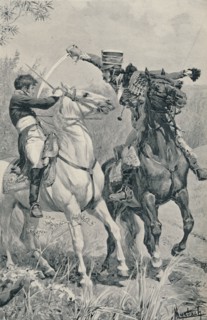 'Death of Prince Louis at Saalfeld', 1806, (1896).  Artist: Unknown.