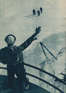 'Ice Bridge in U.S.A.', 1936. Artist: Unknown.