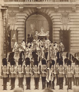 'The King and Queen Leave the Palace for their Coronation', 1937. Creator: Unknown.