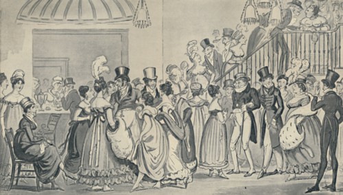 'In the Saloon at Covent Garden, 1821', (1920). Artists: Isaac Robert Cruikshank, George Cruikshank.