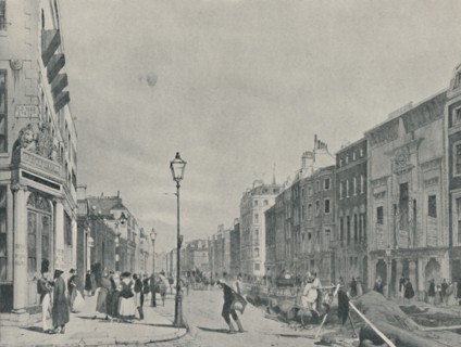 'Balloons Over Piccadilly', 1842', (1920). Artist: Unknown.