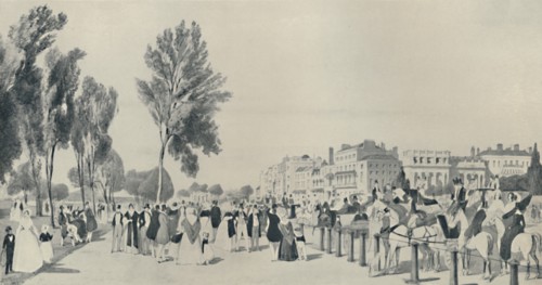 'Society in Hyde Park, 1842', (1920). Artist: Thomas Shotter Boys.