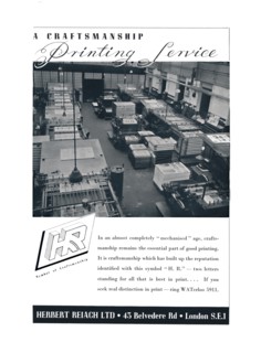 'A Craftsmanship Printing Service - Herbert Reiach Ltd', 1939. Artist: Unknown.