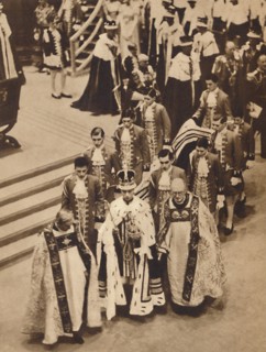 'King George VI leaves the Abbey', May 12 1937. Artist: Unknown.