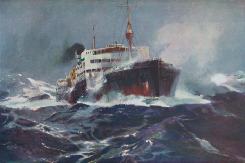 'Oil on Troubled Waters', 1936. Artist: Unknown.