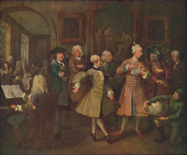 'The Rake's Progress - The Levee', 1720-1735, (1920). Creator: William Hogarth.
