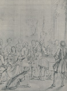 'A Concert in a Nobleman's House', 1736, (1920). Artist: Marcellus Laroon the Younger.