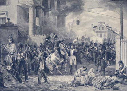 'The Barrière De Clichy, Or The Defense of Paris in 1814', (1896). Artist: Peter Aitken.