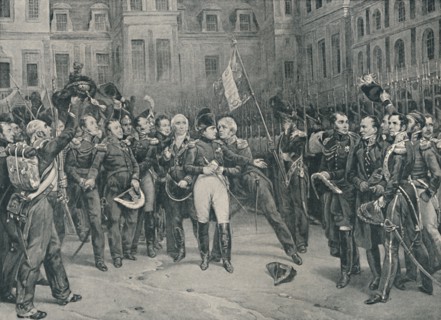 'Napoleon's Farewell To The Imperial Guard At Fontainebleau, April 20, 1814', (1896). Artist: Unknown.