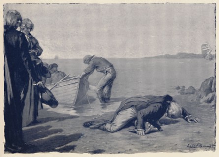 'Landing of Paoli on Corsican Soil', late 18th century, (1896). Artist: Unknown.