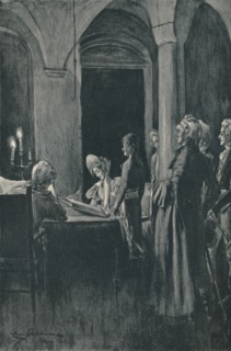 'The Civil Marriage of Napoleon and Josephine', 9 March 1796, (1896).  Artist: Unknown.