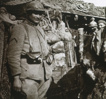 Front line at Berry-au-Bac, northern France, c1914-c1918. Artist: Unknown.