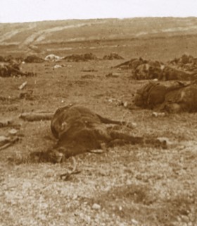 After the charge, Beauséjour, northern France, c1914-c1918. Artist: Unknown.